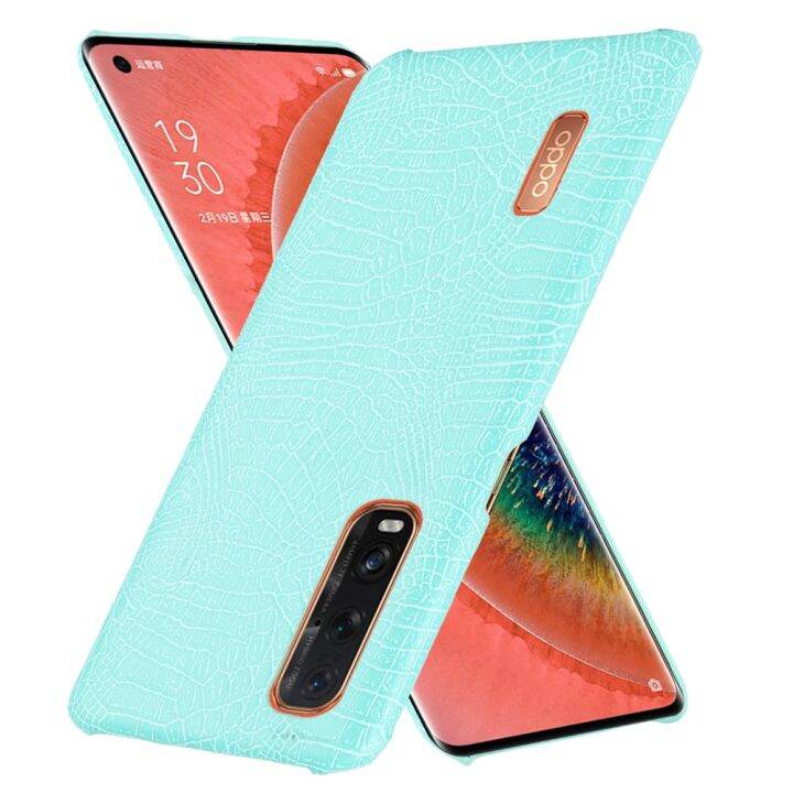 sunsky-เคส-pc-pu-พื้นผิวหนังจระเข้กันกระแทกสำหรับออปโป้ไฟนด์-x2-pro