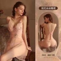 --SY23726▨❈ New sle sexy Fren sle summer pea blossom lot sexy pure dre ice silk see-through backless lace embrdery sse ghtdress