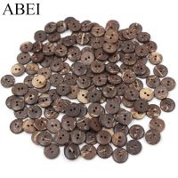 11mm 100pcs/lot Natural 2-Holes Round Coconet Buttons Sew Tools Accessories Handmade Scrapbook Wedding Crafts DIY Wooden Button Haberdashery