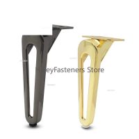 4pcs Metal Coffee Table Legs for Furniture Feet Black Gold 15/18cm Light Luxury Bed Dresser Sofa Bathroom Cabinet Feet Hardware Furniture Protectors R