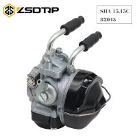 คาร์บูเรเตอร์มาใหม่ล่าสุด ZSDTRP สำหรับ15 Dellorto SHA 15/15สำหรับ PEUGEOT 103 MBK 51 AV10สายสำลักรถจักรยานยนต์