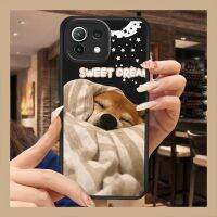 soft shell Cartoon Phone Case For Xiaomi 11 Lite/11 Lite NE heat dissipation cute Dirt-resistant leather couple funny