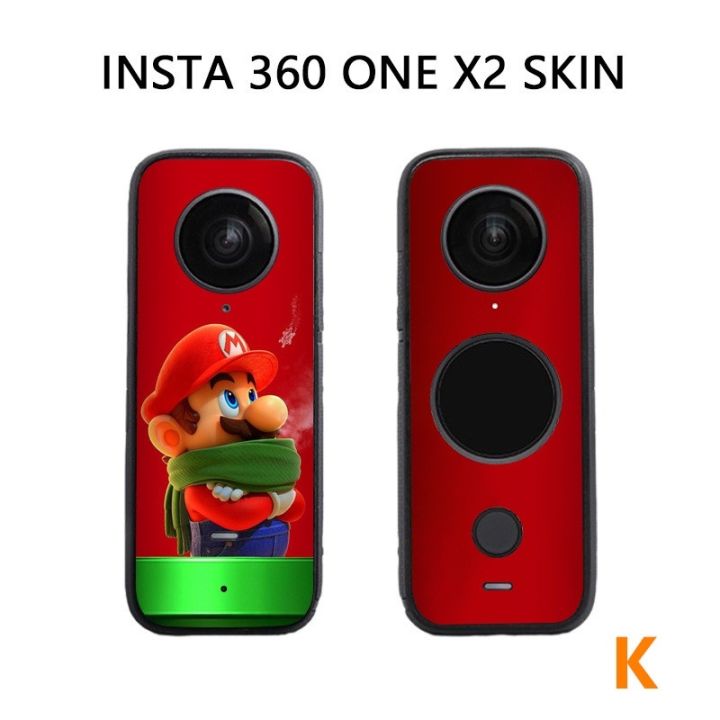 สติกเกอร์ฟิล์ม-กันน้ํา-สําหรับติดตกแต่งกล้องแอคชั่น-insta360-one-x2-2-ชิ้น