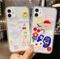 [hao fashion] เคสโทรศัพท์มือถือ เคสไอโฟน เคสมือถือ เคสราคาถูก ซิลิโคนใส พิมพ์ลายการ์ตูน น่ารัก สำหรับไอโฟนxs max 11pro max X XR 11 HF0053