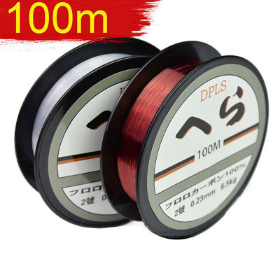 100M Fluorocarbon สายตกปลา Daiwa Clear 3.5LB-40.5LB คาร์บอนไฟเบอร์ผู้นำสายตกปลาสาย Pesca ตกปลา