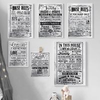 Vintage Family Love คำคมสร้างแรงบันดาลใจโปสเตอร์ Art ภาพวาดผ้าใบสำหรับห้องนั่งเล่นโซฟา Wall Home Decor Nordic Pictures