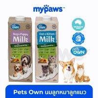 ✿10.10 Megasale  My Paws Pets Own (OF) -1000 ML. นมพร้อมดื่มสำหรับลูกสุนัข นมพร้อมดื่มสำหรับลูกแมว จากประเทศออสเตรเลีย♣