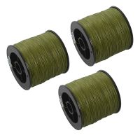 3pcs 500 M 30 LB 0.26mm Fishing Line Strength PE Braided 4 Strands Green