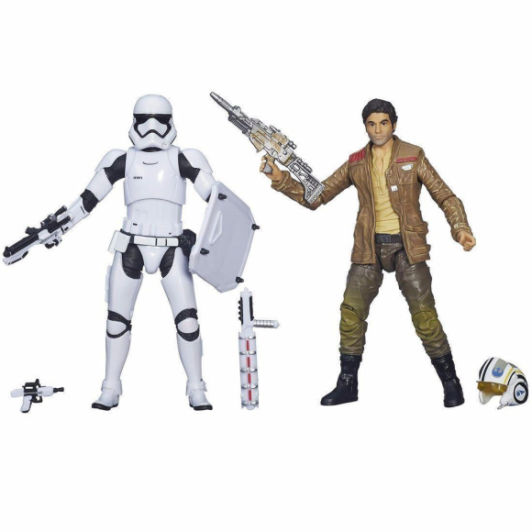 โมเดล-hasbro-star-wars-black-series-poe-dameron-amp-first-order-stormtrooper