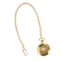 ：》《{ Pocketwatch Mechanical Movement Alloy Luminous Dial Roman Numerals Skeleton Pocket Watch En Case Hand Winding For Birthday