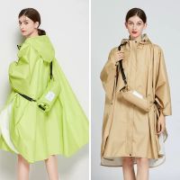 เสื้อกันฝน Poncho Trench ผู้หญิงบางกันน้ำ Raingear กลางแจ้งเดินป่า Camp เสื้อกันฝนเสื้อคลุมแบบพกพา Chubasquaros