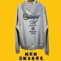 High version of STU Stuˉssˉy parade printed logo hooded loose high street sweatshirt American heavyweight couple hoodie