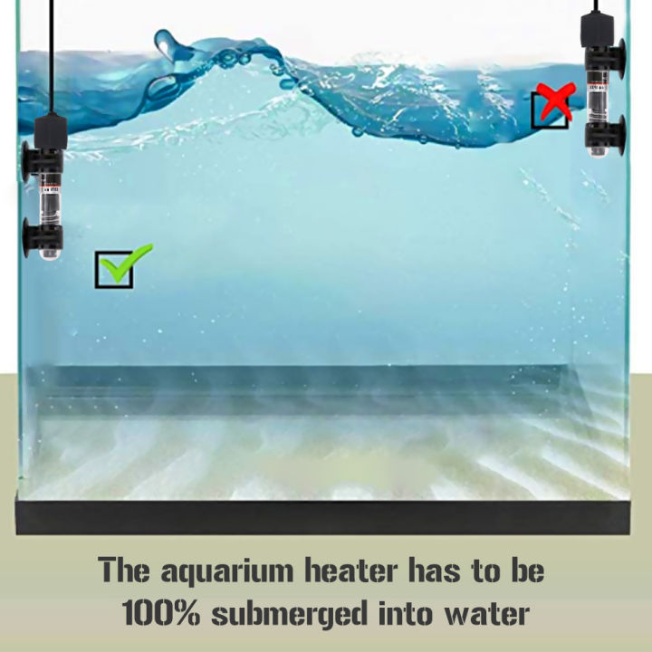 ตู้ปลาขนาดเล็กเครื่องทำความร้อนsubmersible-autoฮีตเตอร์ความร้อนตู้ปลาเครื่องทำน้ำอุ่นควอตซ์หลอดดูดถ้วยaquariumอุปกรณ์เสริม