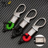 ♂❁ With Logo Z For KAWASAKI New Z400 2019 Z900 Z1000 Z800 Z750 Z300 Z650 Motorcycle Accessories Braided Rope Keyring Metal Keychain