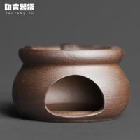 Rock mine clay material small candle warm tea stove handmade pottery retro pottery Kung Fu tea ceremony warm teapot base