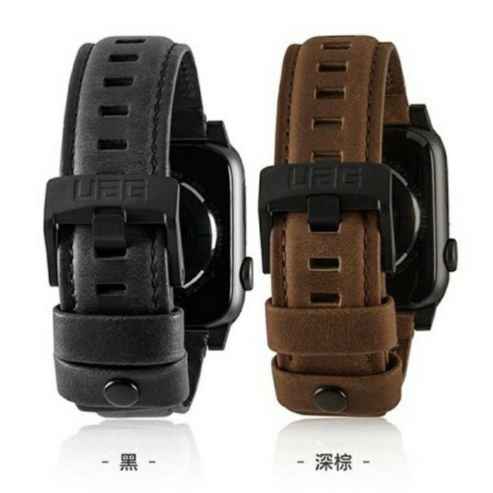 uag-leather-straps-สายหนังap-49-45-44-42-mm-และ-41-40-38-mm-ใส่ได้ซีรี่-1-7