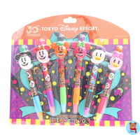 ✅พร้อมส่ง set 7 halloween Tokyo Disney Resort Disney Mickey Mouse pen set 6pieces??ปากกา มิกกี้เมาส์ ดิสนี่ย์