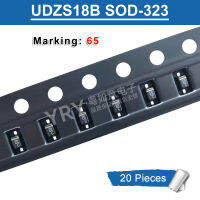 20ชิ้น UDZS18B LUDZS18BT1G ไดโอด Zener 65 SOD323 SMD 18V ใหม่ต้นฉบับ