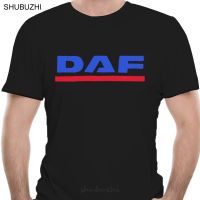 NEW DAF TRUCKS COMPANY TRUCKER LOGO MEN BLACK SIZE S-3XL USA SIZE T-SHIRT EN1 male nd teeshirt men summer cotton t shirt