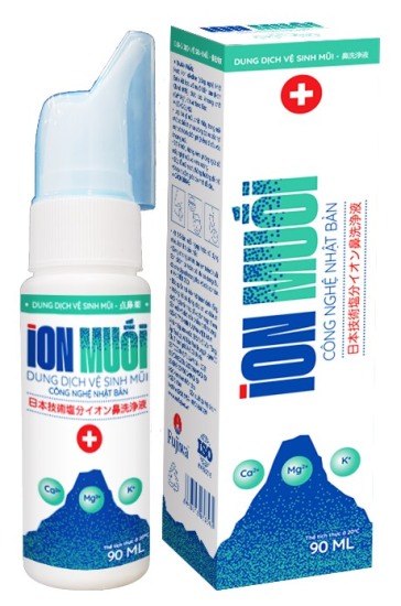 Dung dịch xịt mũi ion muối - thương hiệu của fujiwa - dung dịch 90ml - ảnh sản phẩm 1