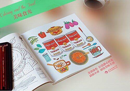 booculchaha-coloring-books-for-adults-secret-garden-painted-college-series-coloring-and-the-food-chinese-authentic-book