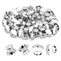 100PCS Bag Locking Clasp Used for Locking the Back of Metal Pin of Brooch Enamel Lapel Pin