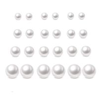 12 pairsset Pearl Stud Earrings For Women Girls New Elegant Pearl Ball Earrings For Wedding Bride