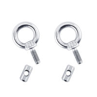 【CW】2Pcs M4 Lifting Eye Nut Fastener ด้านหน้าเต็นท์ Stopper Track Mount Tie Down ตาไก่ Rail Track สกรูเรือ RV Caravan Camper กันสาด