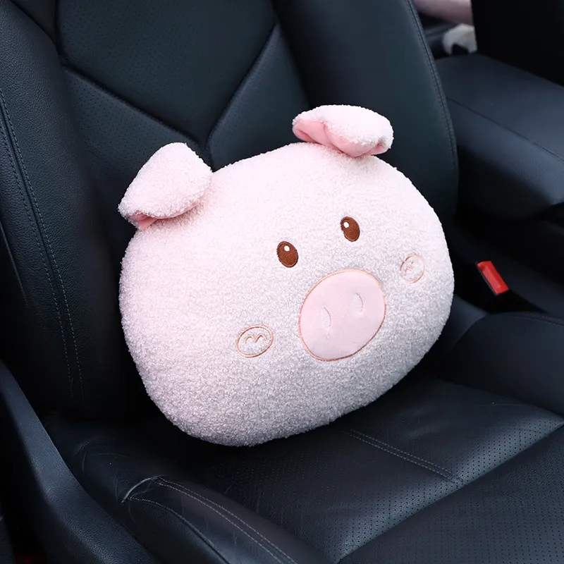 Cute Rabbit Plush, Car Headrest Pillow, Seat Cushion, Cute Car Accessories  Interior, Car Ornament, Comfortable Soft Pillow 