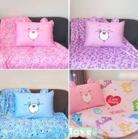 ผ้าห่ม Care Bears ลายใหม่ เนื้อผ้าดี ไม่เป็นขุย ขนาด 5 ฟุต (1.5×1.5 เมตร) JK-19