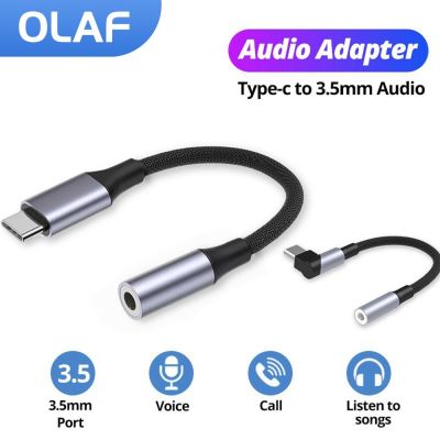 Chaunceybi Elbow USB Type C To 3.5mm Aux for GalaxyS21 UltraS20 Note20 Type-c 3 5 Jack Audio Cable Earphone Converter