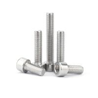 3/50Pcs M1.6 M2 M2.5 M3 M3.5 M4 M5 M6 M8 GB70.1 304 Stainless Steel Hexagon Hex Socket Smooth Cap Head Allen Screw Bolt L=3~95mm Screw Nut Drivers