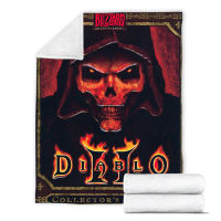 ใหม่ Diablo Soft Blanket Flannel Fleece ทุกฤดูกาลน้ำหนักเบาห้องนั่งเล่น / ห้องนอนผ้าห่มอบอุ่น