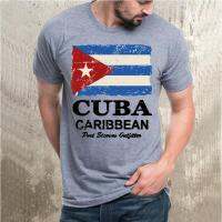 MenS White Short Sleeve T-Shirt Cuban Flag Funny Cuba Miami Saying Spanish Greeting Trendy Creative Graphic Cartoon Fun T-Shirt