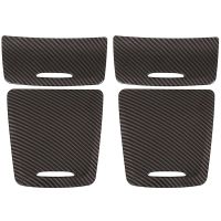 4x Carbon Fiber Car Center Console Storage Box Panel Decoration for Mercedes Benz W117 W176 A180 2014-2017