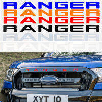 Grille Top Logo Letter For Ford Ranger T7 T8 2015- Grills RANGER Size ABS Car Sticker Accessories