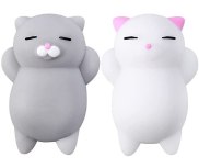 Fidget Toys Cute Cartoon Cat Squeeze Toy Stress Relief Soft Mini Animal