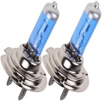 2pcs H3 H7 Halogen Led Bulbs 55W DC 12V 5200K Fog Lights High Power Car Headlights Lamp Super White Halogen Bulbs Car Lamp