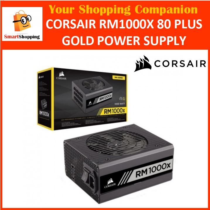 RMx Series™ RM1000x — 1000 Watt 80 PLUS Gold Fully Modular ATX PSU