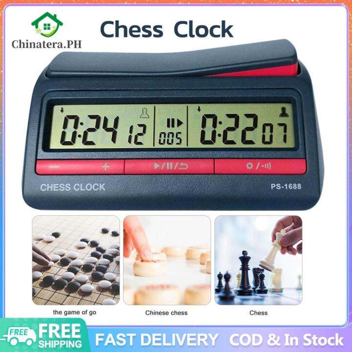 [Fast Delivery] Digital Chess Timer Professional Chess Clock Tournament Clock Count Up Down Game
