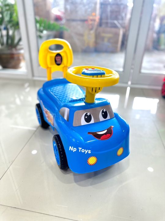 toykidsshop-รถขาไถ-ขาไถเด็กนั่ง-เจ้ารถ-มีเสียงดนตรี-พวงมาลัยหมุนได้-no-10049