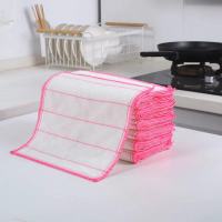 【cw】Kitchen Towel Microfiber Cleaning Cloth Thicken Absorbent Scouring Pad Kitchen Daily Dish Towel Utensils for Kitchen Supplies 【hot】