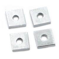 DIN562 White Zinc Plated Carbon Steel Thin Quadrangle Block Square Nut M3 M4 M5 M6 M8 Nails  Screws Fasteners