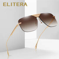 ELITERA nd Design Rimless Square Sun Glasses Women Fashion Metal Sunglasses Vintage Eyeglasses Goggles Luxury Classic