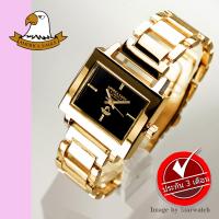 AMERICA EAGLE Watch นาฬิกาข้อมือผู้หญิง สายสแตนเลส รุ่น AE76L -Gold/Black