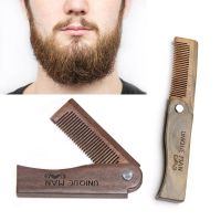 Wooden Hair Comb Natural Sandalwood Comb For Beard Fold Pocket Comb Hair Brush Beard &amp; Mustache Brush For Men Peine Para Barba cnv