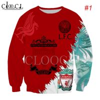 [In stock] 2023 design HX Liverpool Jersey Red 3D Print Men Women Sweatshirt Casual Long Sleeve Tees，Contact the seller for personalized customization of the name