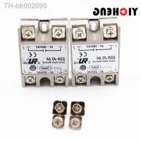 ☏ Voltage relay Single-phase solid state relay Transparent shell plastic cover shell Small solid rail radiator seat SSR-40AA 25AA