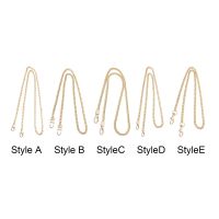 Purse Chain Replacement with Metal Buckles DIY Belt Comfortable Metal 60cm Fashion Bag Strap for Wallet Handbag Shoulder Bag DIY