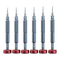 MECHANIC XILI S2 Precision ไขควง6in1ไขควงชุด T2 Y0.6 Torx 0.8มม. Hex T2สำหรับ Disassembly ซ่อมศัพท์เครื่องมือ